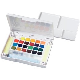Sakura Koi Tablet Sulu Boya Seti 24 Renk Su Hazneli Fırça Hediyeli - Thumbnail