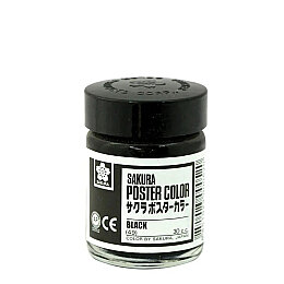 Sakura Poster Color Guaj Boya 30 cc. 49 BLACK - Sakura
