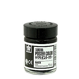 Sakura Poster Color Guaj Boya 30 cc. 49 BLACK - 1