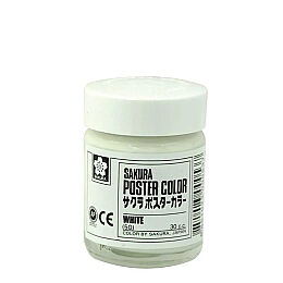Sakura Poster Color Guaj Boya 30 cc. 50 WHITE - 1