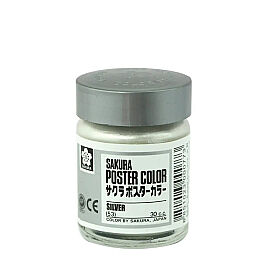Sakura Poster Color Guaj Boya 30 cc. 53 SILVER - 1