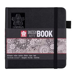 Sakura Sketchbook Sert Kapak Eskiz Çizim Defteri Ivory (Fildişi) Kağıt 140 gr. 12x12 cm. 80 yaprak - 1