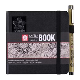 Sakura Sketchbook Sert Kapak Eskiz Çizim Defteri Ivory (Fildişi) Kağıt 140 gr. 12x12 cm. 80 yaprak - 3