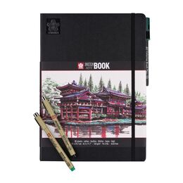Sakura Sketchbook Sert Kapak Eskiz Çizim Defteri Ivory (Fildişi) Kağıt 140 gr. 21x30 cm. 80 yaprak - 4