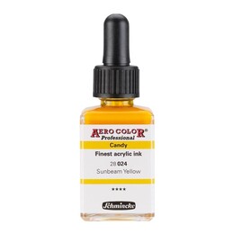 Schmincke Aero Color Akrilik Mürekkep 28 ml. 024 Candy Colors Sunbeam Yellow - 1