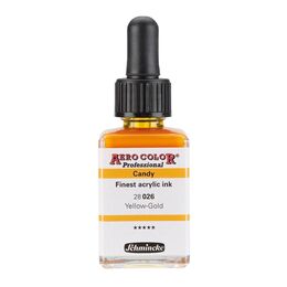 Schmincke Aero Color Akrilik Mürekkep 28 ml. 026 Candy Colors Yellow-Gold