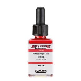 Schmincke Aero Color Akrilik Mürekkep 28 ml. 033 Candy Colors Flame Red - 1