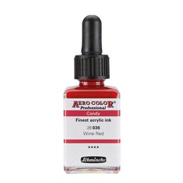 Schmincke Aero Color Akrilik Mürekkep 28 ml. 036 Candy Colors Wine Red - 1