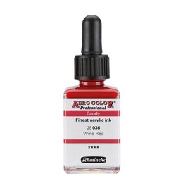 Schmincke Aero Color Akrilik Mürekkep 28 ml. 036 Candy Colors Wine Red - Thumbnail