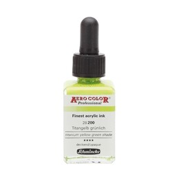 Schmincke Aero Color Akrilik Mürekkep 28 ml. 200 Titanium Yellow Green Shade - 1