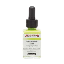 Schmincke Aero Color Akrilik Mürekkep 28 ml. 200 Titanium Yellow Green Shade - 1