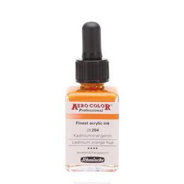 Schmincke Aero Color Akrilik Mürekkep 28 ml. 204 Cadmium Orange Hue - 1