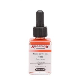 Schmincke Aero Color Akrilik Mürekkep 28 ml. 205 Red Orange - 1