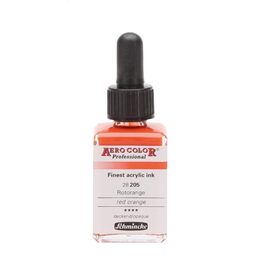 Schmincke Aero Color Akrilik Mürekkep 28 ml. 205 Red Orange - 1
