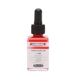 Schmincke Aero Color Akrilik Mürekkep 28 ml. 300 Scarlet - 1