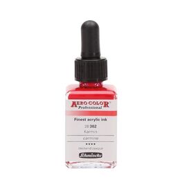 Schmincke Aero Color Akrilik Mürekkep 28 ml. 302 Carmine - 1