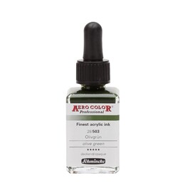 Schmincke Aero Color Akrilik Mürekkep 28 ml. 503 Olive Green - 1