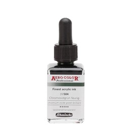 Schmincke Aero Color Akrilik Mürekkep 28 ml. 504 Chromium Oxide Green Brilliant - Thumbnail