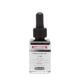 Schmincke Aero Color Akrilik Mürekkep 28 ml. 702 Black - Thumbnail