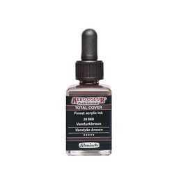 Schmincke Aero Color Akrilik Mürekkep 28 ml. 869 Vandyke Brown - 1