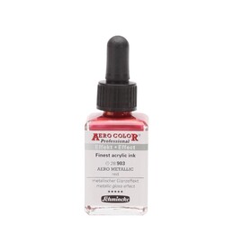 Schmincke Aero Color Akrilik Mürekkep 28 ml. 903 Aero Metallic Red - 1