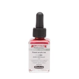 Schmincke Aero Color Akrilik Mürekkep 28 ml. 903 Aero Metallic Red - Thumbnail