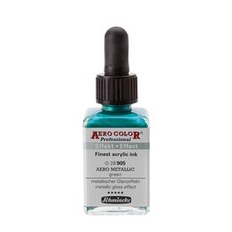 Schmincke Aero Color Akrilik Mürekkep 28 ml. 905 Aero Metallic Green