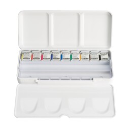 Schmincke Akademie Aquarell Taş Tablet Sulu Boya Seti Yarım Tablet 9 Renk Metal Kutu - 2