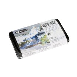 Schmincke Horadam Aquarell Taş Tablet Sulu Boya Seti Special Edition Cesc Ferre Temel Renkleri Yarım Tablet 11 Renk Metal Kutu - 1