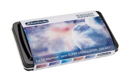 Schmincke Horadam Aquarell Taş Tablet Sulu Boya Seti Supergranulation Galaxy Yarım Tablet 5 Renk Metal Kutu - 3