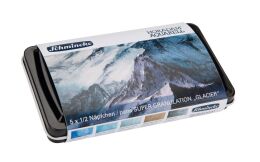 Schmincke Horadam Aquarell Taş Tablet Sulu Boya Seti Supergranulation Glacier Yarım Tablet 5 Renk Metal Kutu - 3