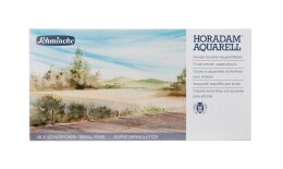 Schmincke Horadam Aquarell Taş Tablet Sulu Boya Seti Supergranulation Yarım Tablet 40 Renk Metal Kutu - 3