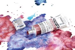 Schmincke Horadam Aquarell Taş Tablet Sulu Boya Seti Supergranulation Yarım Tablet 40 Renk Metal Kutu - 5