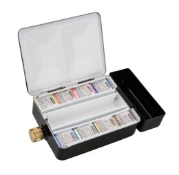 Schmincke Horadam Aquarell Taş Tablet Sulu Boya Seti Yarım Tablet 8 Renk Metal Kutu - 3