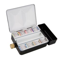 Schmincke Horadam Aquarell Taş Tablet Sulu Boya Seti Yarım Tablet 8 Renk Metal Kutu - 3
