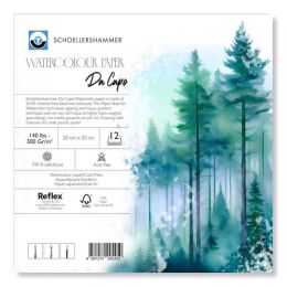 Schoellershammer Da Capo Cold Press Suluboya Defteri Blok 300 gr. 20x20 cm. 12 yaprak - 1