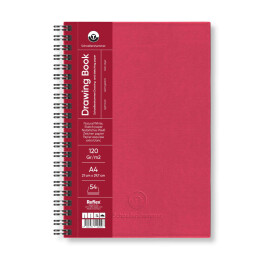 Schoellershammer Drawing Pad Sert Kapak Eskiz Çizim Defteri 120 gr. A4 54 yaprak BORDO - 1