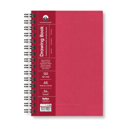 Schoellershammer Drawing Pad Sert Kapak Eskiz Çizim Defteri 120 gr. A5 54 yaprak BORDO - 1
