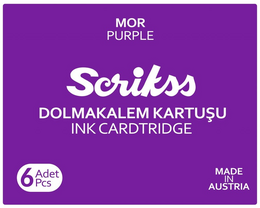 Scrikss Dolmakalem Kartuşu 6'lı Kutu MOR - 1