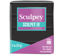 Sculpey III Polimer Kil 042 Black (Siyah)