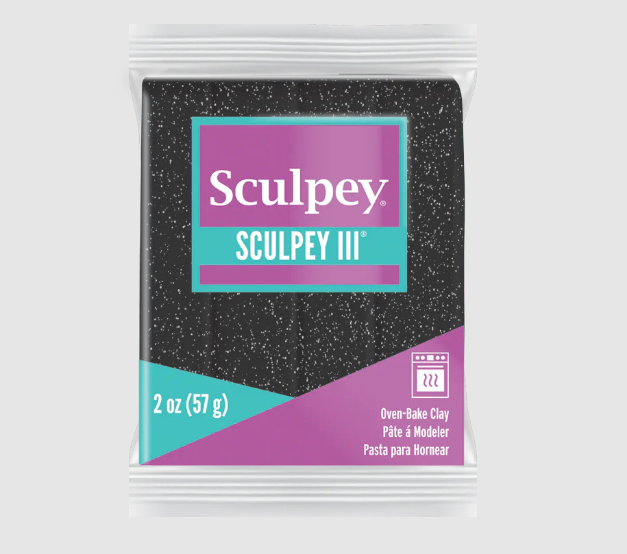 Sculpey Iıı Polimer Kil 541 Siyah Glitter (simli)
