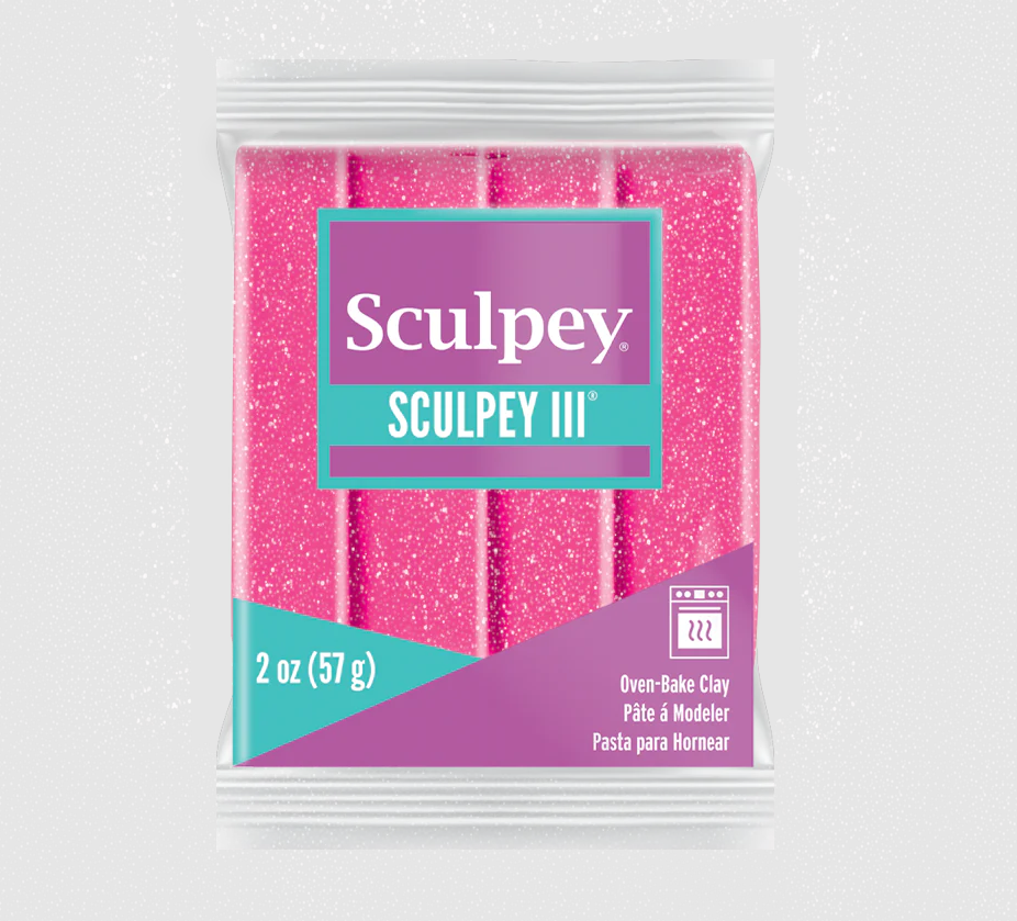 Sculpey Iıı Polimer Kil 558 Pembe Glittter (simli)