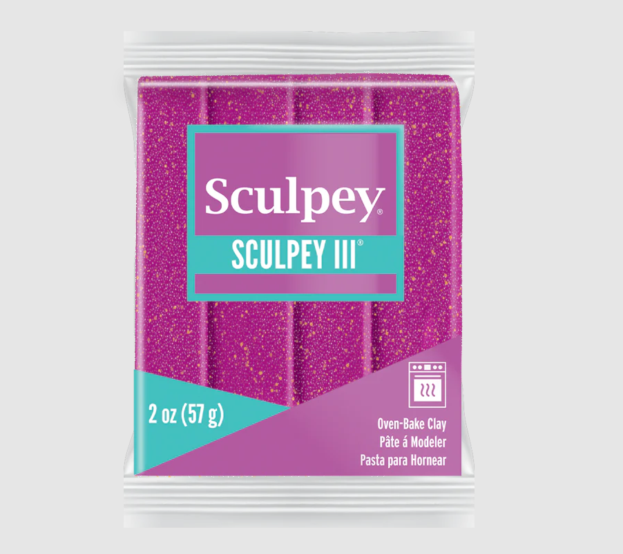 Sculpey Iıı Polimer Kil 562 Violet Glitter (simli)