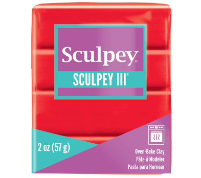 Sculpey Iıı Polimer Kil 583 Red Hot Red (sıcak Kırmızı)