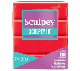 Sculpey III Polimer Kil 583 Red Hot Red (Sıcak Kırmızı)