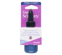 Sculpey Liquid Sıvı Polimer Kil 30 ml. Metalik Navy Blue - Thumbnail