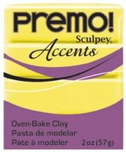 Sculpey Premo Accents Ekstra Efektli Polimer Kil 5046 Yellow Translucent