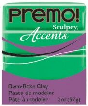 Sculpey Premo Accents Ekstra Efektli Polimer Kil 5048 Green Translucent