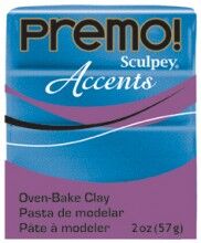 Sculpey Premo Accents Ekstra Efektli Polimer Kil 5049 Blue Glitter