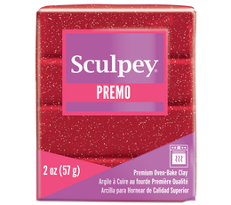 Sculpey Premo Accents Ekstra Efektli Polimer Kil 5051 Red Glitter